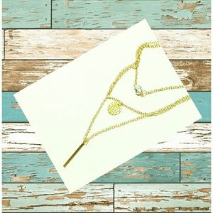 Dainty Crystal Bar Necklace